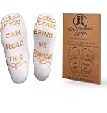 If You Can Read This Bring Me Champagne Socks - Luxury Premium Brushed Cotton - Perfect Host / Hostess or Housewarming Gift Idea, Birthday Present, Mother's Day or Father's