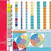 Plastic Electrical Index Tabs for 2023 NEC Code Book (Book not Included) | 160 PCS Laminated &amp; Color-Coded Index Tabs for National Electrical Code, with Ohm's Law Stickers, Wire Chart &amp; Formula Guide