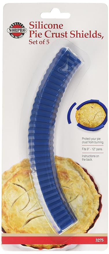 Norpro 3275 Silicone Pie Crust Shields, 5-Piece