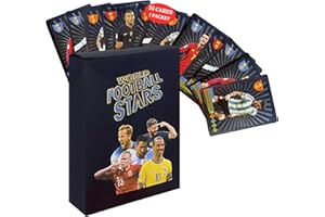 GENERIC 2026-27 Playing Soccer Cards | 55 Unique Cards for Soccer Players | Unforgettable Moments for The Whole Family for Friends, Siblings, and Soccer Fans | Printed on Premium Paper – Black - Not Orignal