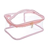 Large Cosmetic Bag for Women / Clear, See-Through