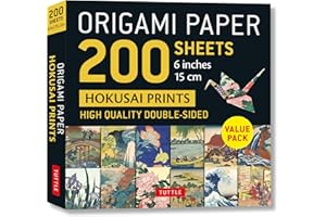 Origami Paper 200 sheets Hokusai Prints 6 (15 cm): Tuttle Origami Paper: Double-Sided Origami Sheets Printed with 12 Differen