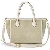 Suede Leather Top-Handle Bag