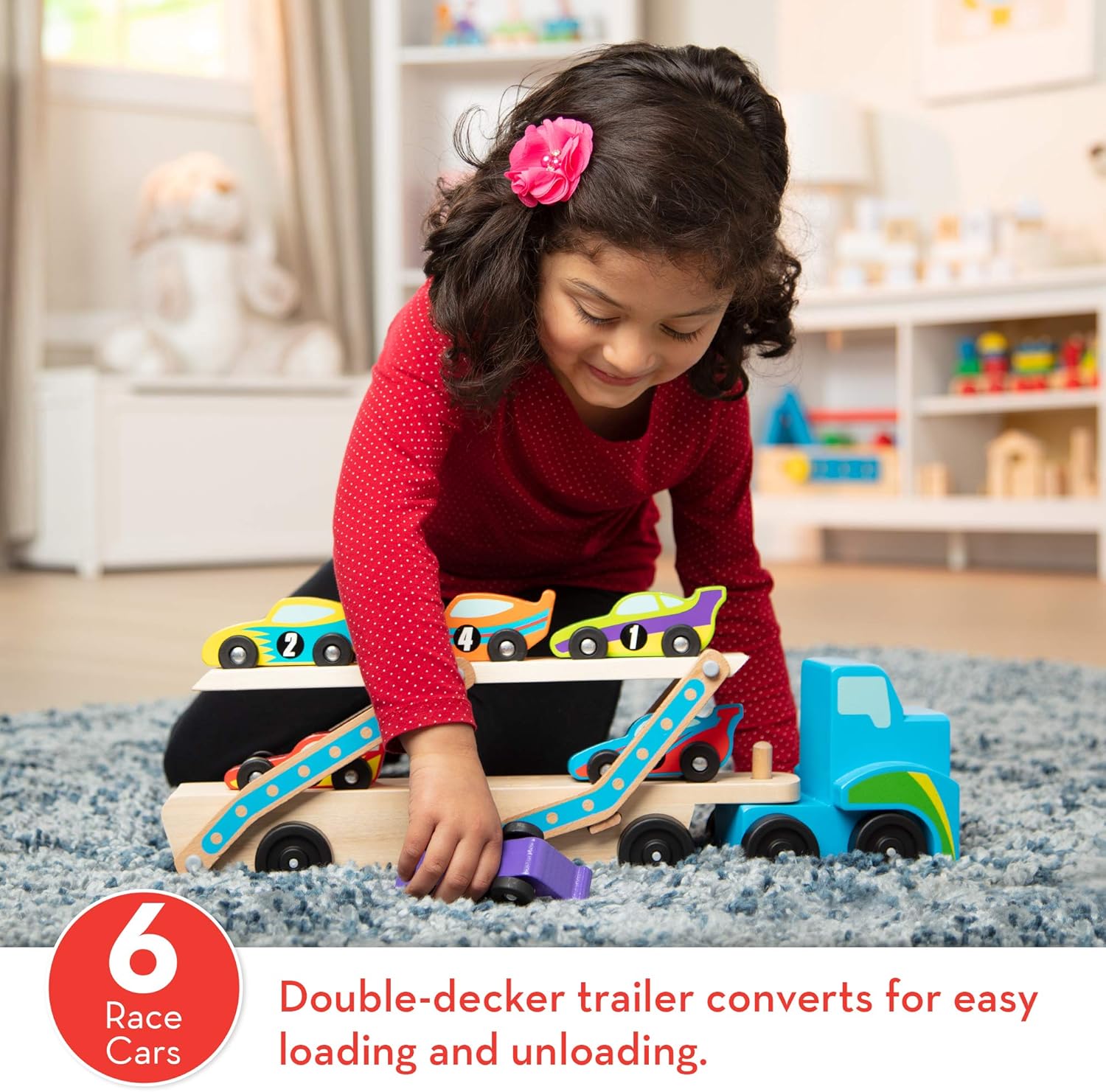 melissa and doug mega race car carrier