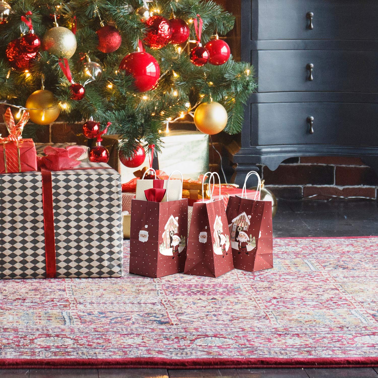 GSSUSA Christmas Paper Bags 5.25\