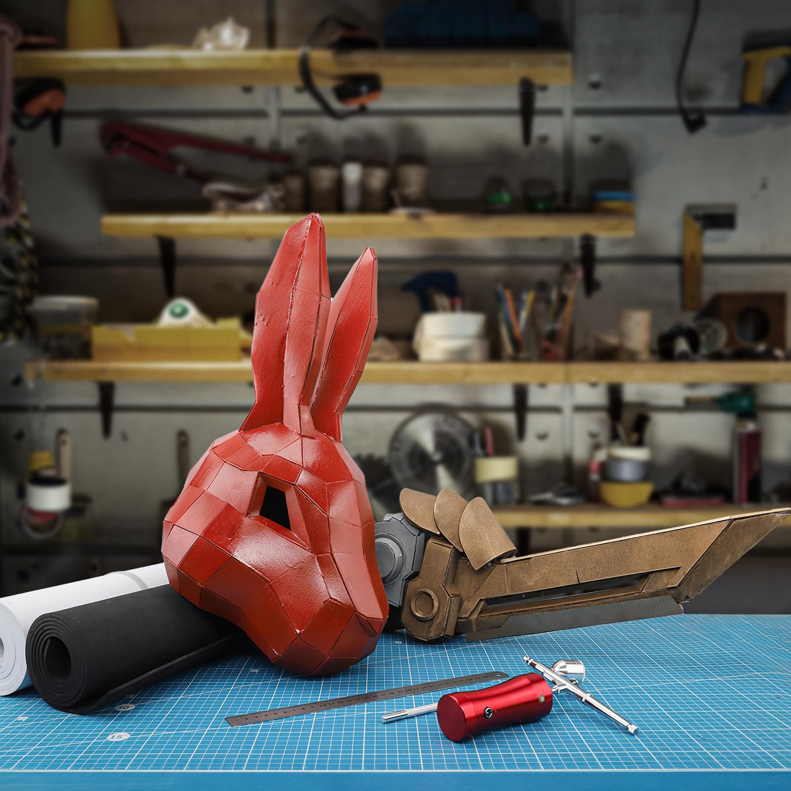 MEARCOOH EVA Foam Cosplay Black 6mm Thick (1mm to 20mm) Large 35.5