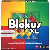 Mattel Games Blokus XL Board Game for Ages 7+, 2-4 Players | Classic Strategy Play with "Just One Rule," featuring Oversized Board and Pieces (Amazon Exclusive)