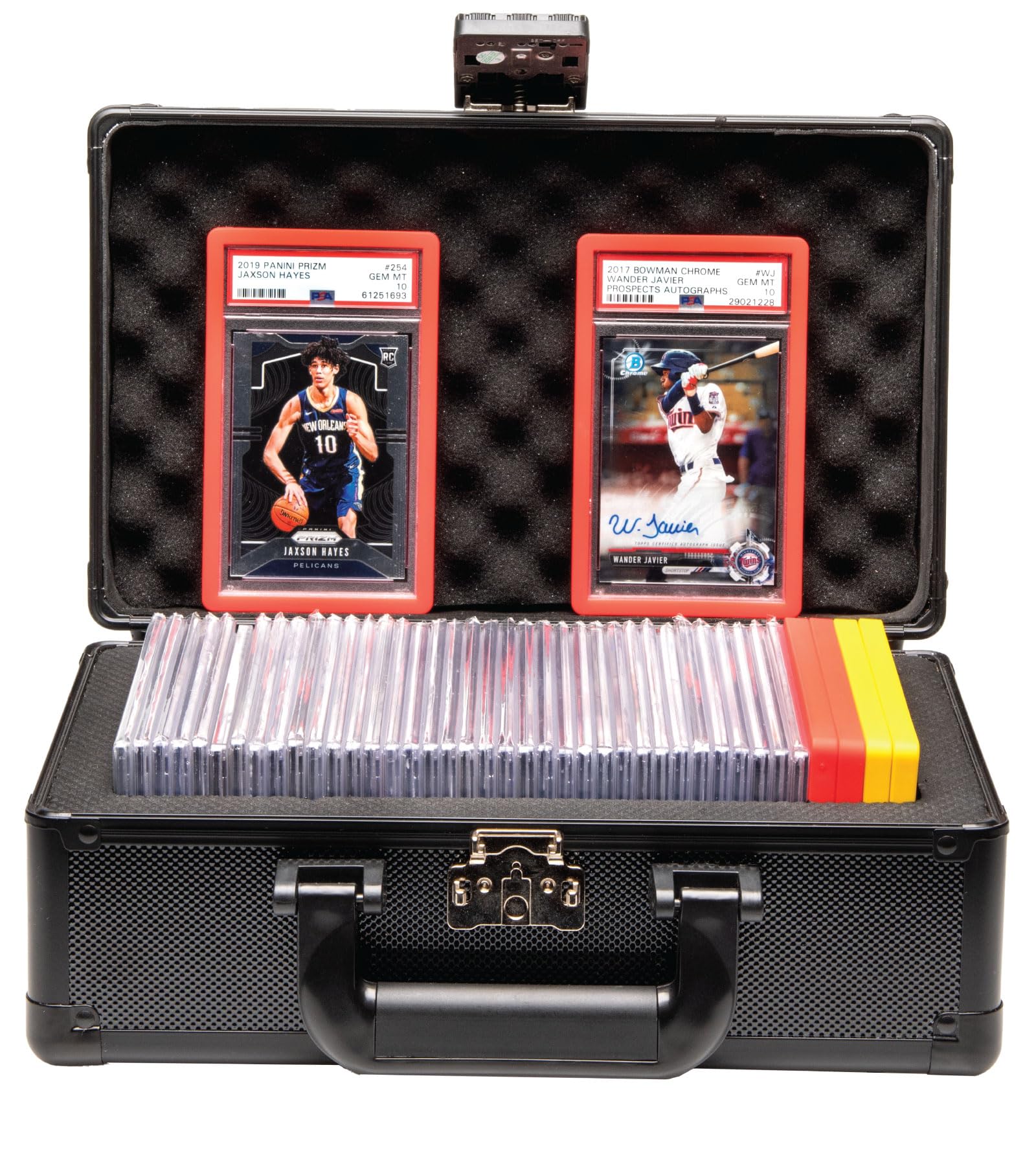 Photo 1 of SLAB ARMOR 1 Row Graded Card Storage Box PSA Card Slab Case For Graded cards Holds 40+ Slabs 1 Row Graded Card Case for PSA Slab Box Graded 1 Row Card Storage Box Sports Baseball Card Collector Gifts