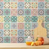 WALPLUS 24 Pcs 15x15 cm Self Adhesive Tile Stickers Marbella Backsplash view 2