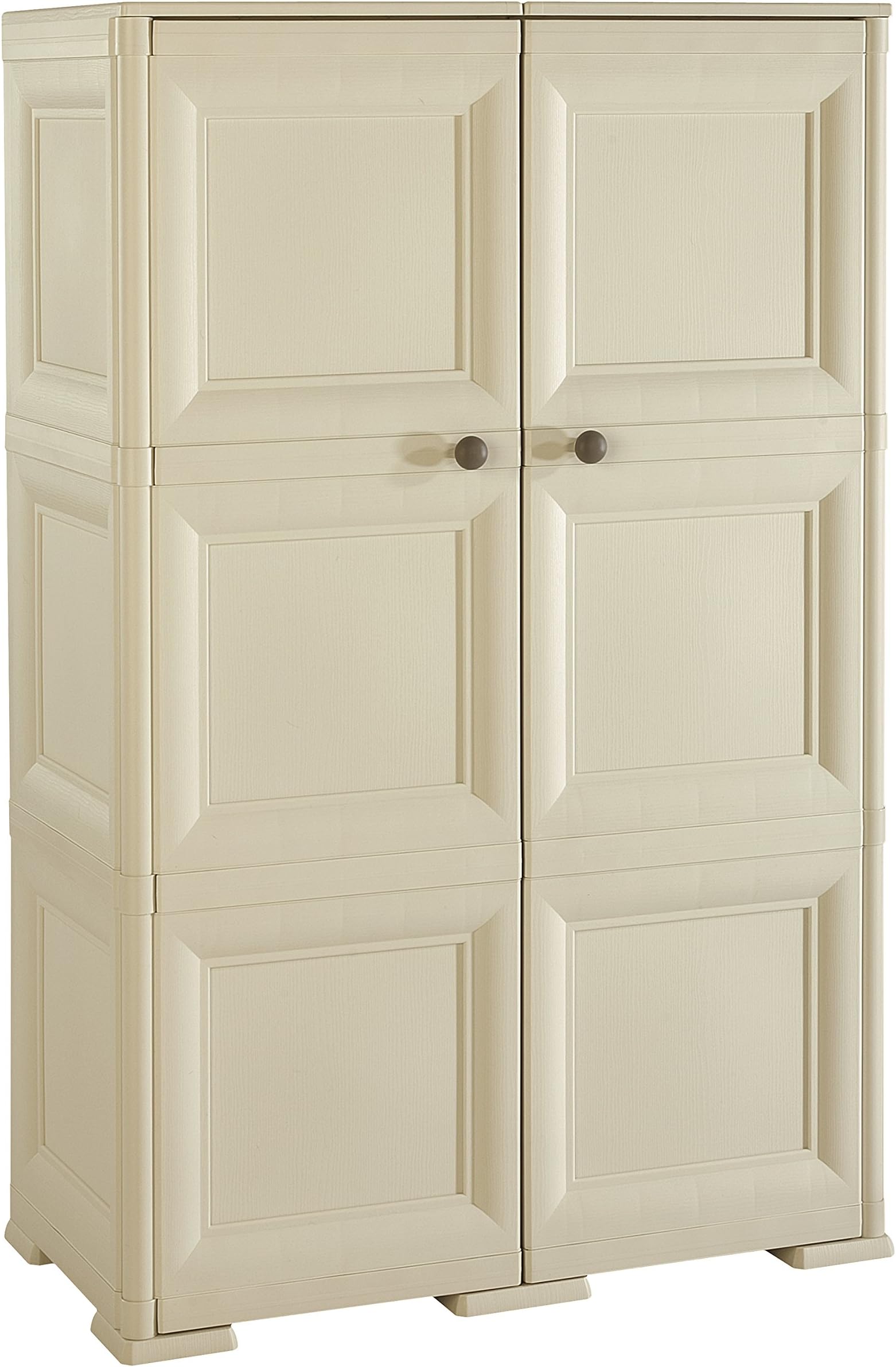 Tontarelli Omnimodus Multi-Purpose 2 Doors 3 Modules, Plastic, Angora, 79 x 47 x 125 cm
