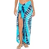 SHU-SHI Womens Sarong Pareo Cover Up Bathing suit Women Beach Wrap Long Pool Trip Resort Skirt