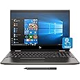 HP Spectre x360 2-in-1 Laptop, 15.6" 4K UHD Touchscreen, Intel Core i7-8565U Processor up to 4.6GHz, 16GB RAM. 256GB SSD, Backlit Keyboard, Wireless-AC, Windows 10 Home (15.6 Inch, Dark Ash Silver)