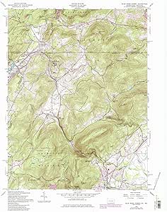 Amazon.com : YellowMaps Blue Ridge Summit PA topo map, 1:24000 Scale, 7