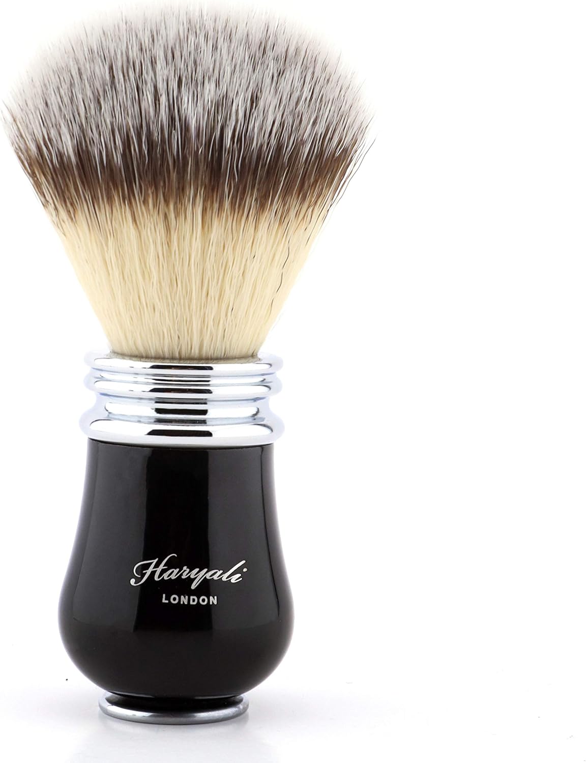 Haryali London Mens Luxury Black Shaving Kit 5 Edge Shaving Razor with Synthetic Badger Hair Shaving Brush, Stand - Image 5