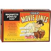 Magnetic Poetry - Mixed-Up Movie Lines Kit - Words for Refrigerator - Write Poems and Letters on the Fridge - Made in the USA