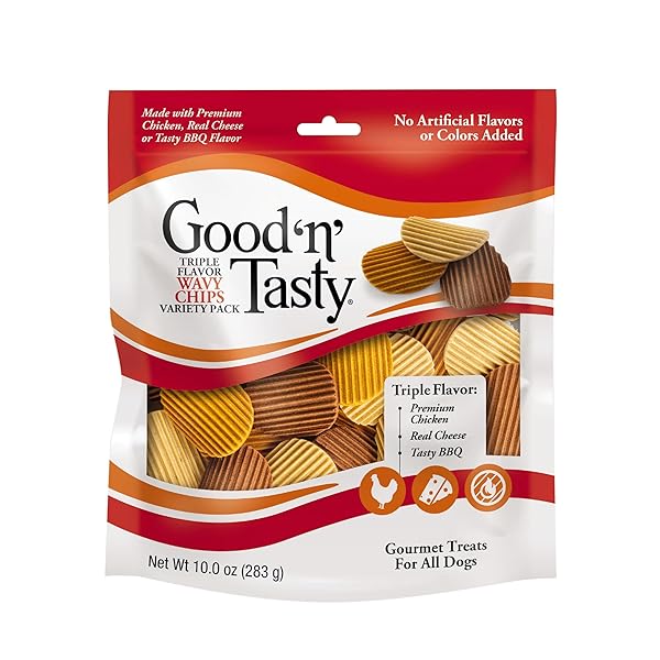 GOOD ‘N’ TASTY TRIPLE FLAVOR WAVY CHIPS VARIETY...