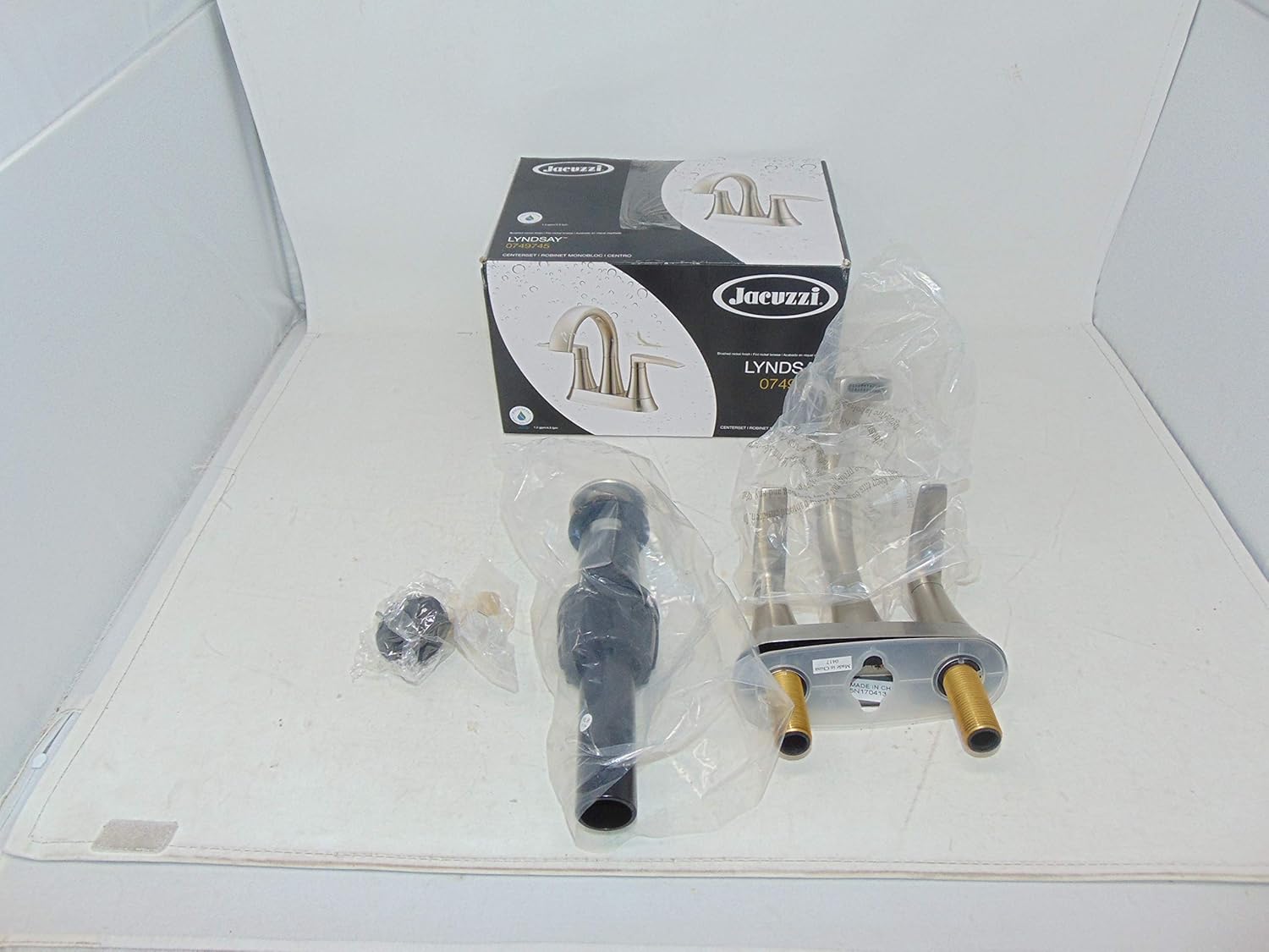 Jacuzzi Lyndsay Brushed Nickel 2 Handle 4 In Centerset Watersense