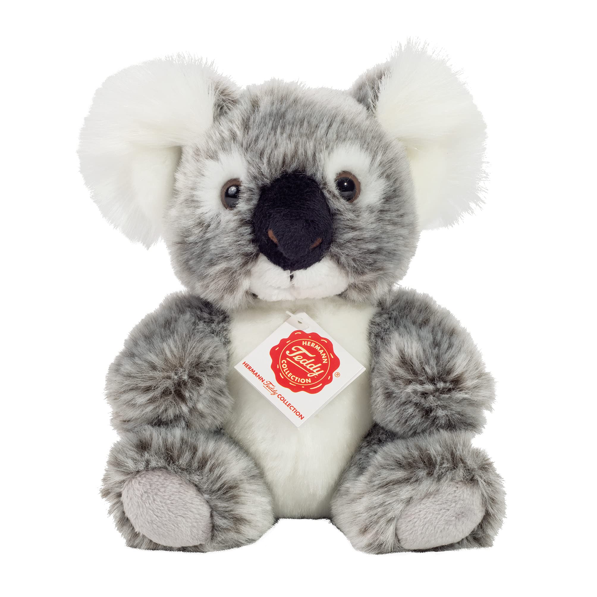 Teddy Hermann 91427 Koala sitting 18 cm, cuddly toy with 75% recycled filling material