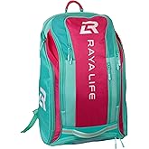 RayaLife Pickleball Bag - Water Proof Pickleball Backpack, Ample storage for Paddles and Gear, Fence Hook, Shoe Compartment