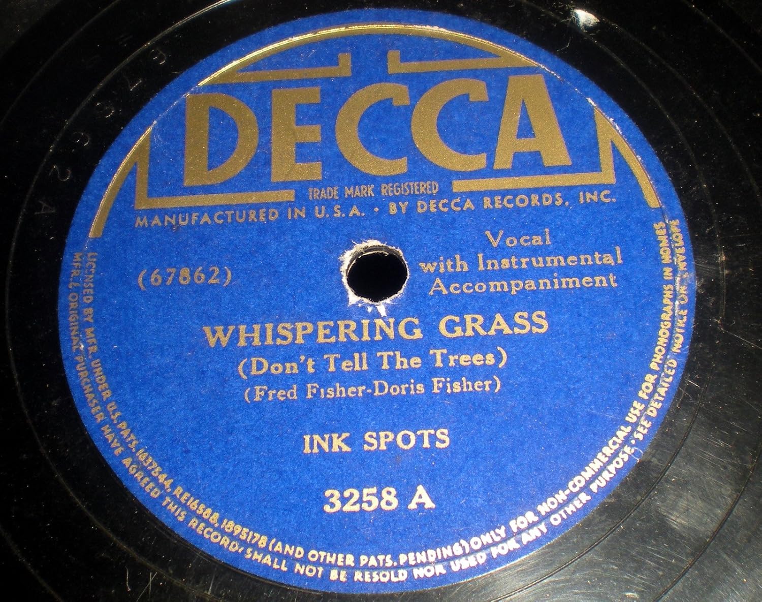 Ink Spots Ink Spots Whispering Grass (Don’t Tell The Trees) Maybe (78