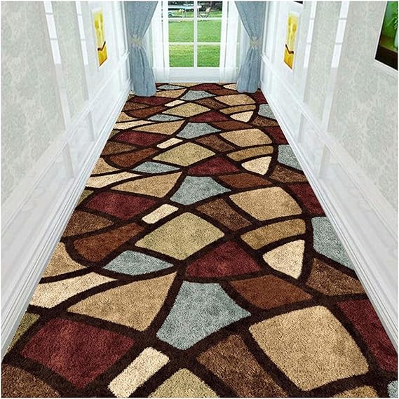 KEOA Antideslizante Alfombra de Pasillo Contemporáneo Patrones