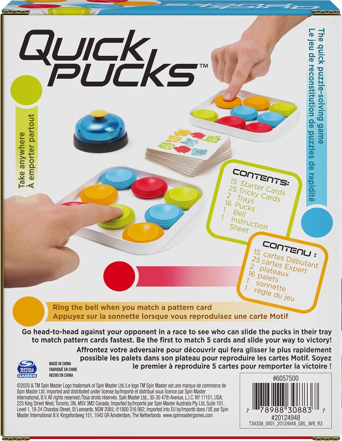 Pattern Matching On The Go Puzzle Game Quick Pucks For Adults And Kids Ages 8 And Up Spin Master Games 6059122 Jigsaws Puzzles Toys Games Psp Co Ir