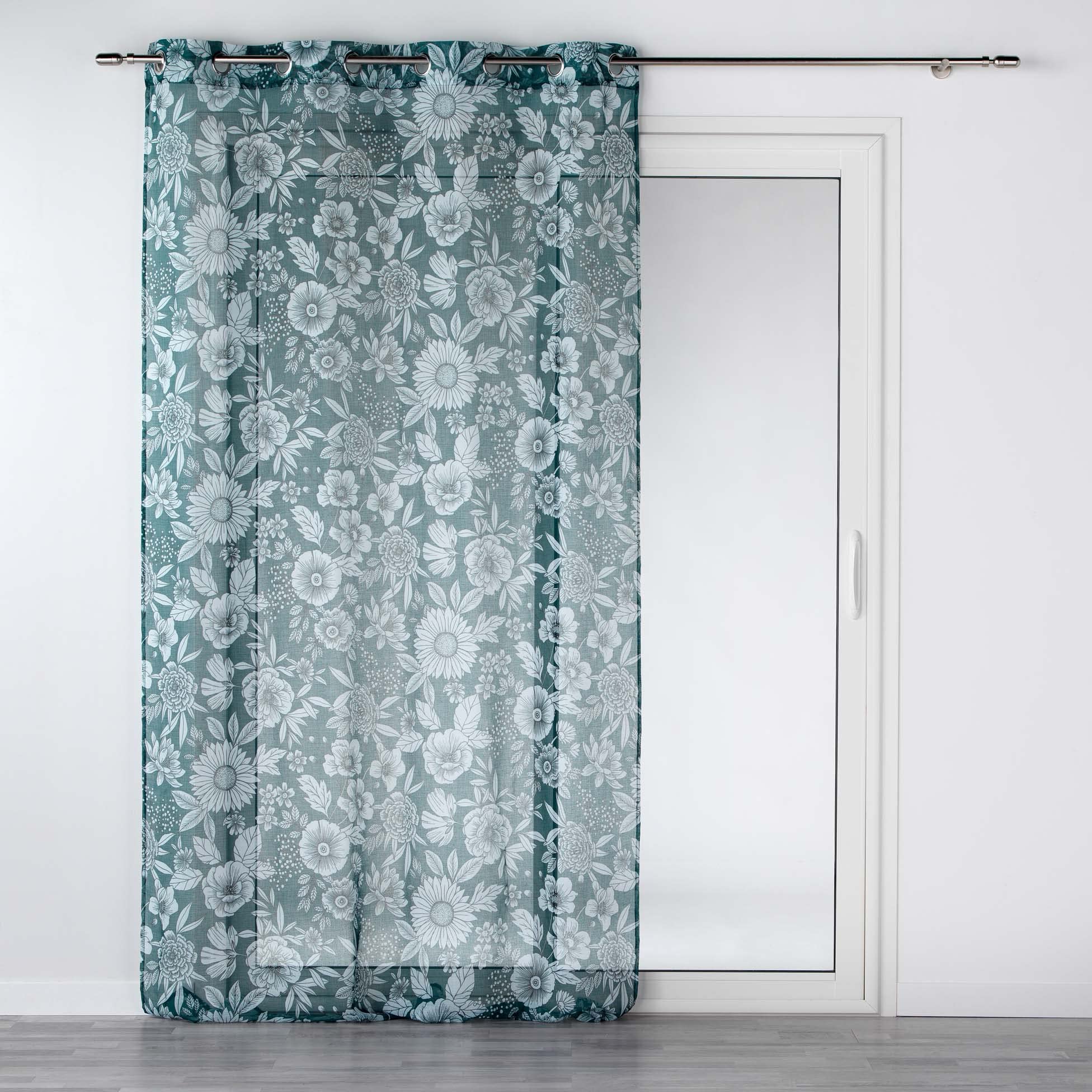 Douceur d'Intérieur, Sabléy Eyelet Curtain 140 x 280 cm Blue