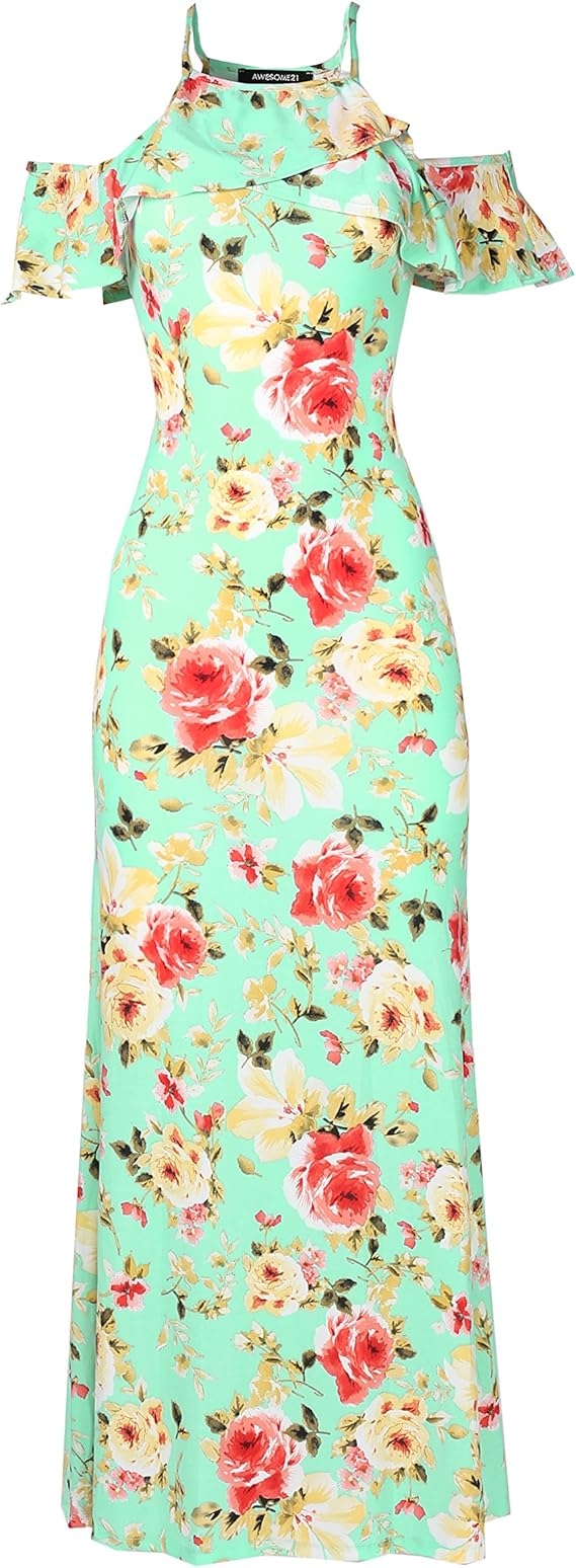 floral maxi dress for wedding guest