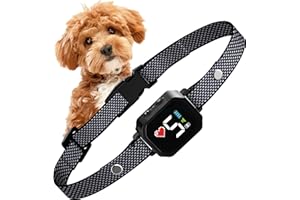 ELECANE Bark Collar for Small Dogs 5-15lbs - No Shock Small Dog Bark Collar - Rechargeable Smart Anti Barking Collar with Beep Vibration Mode - Waterproof Anti Bark Collar with 7 Sensitivity Levels