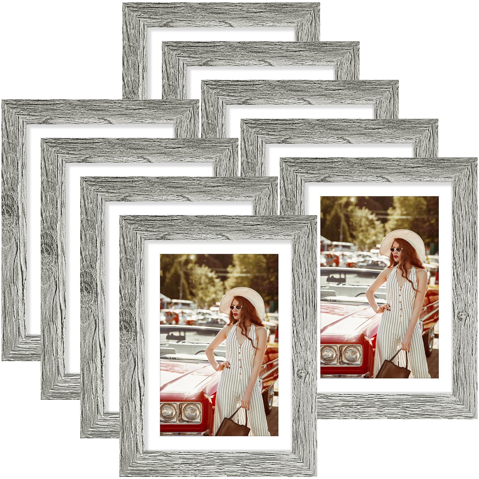Vittanly 5x7 Picture Frame for Wall, Display 4x6