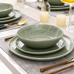 AmorArc Ceramic Dinnerware Sets,Handmade Reactive