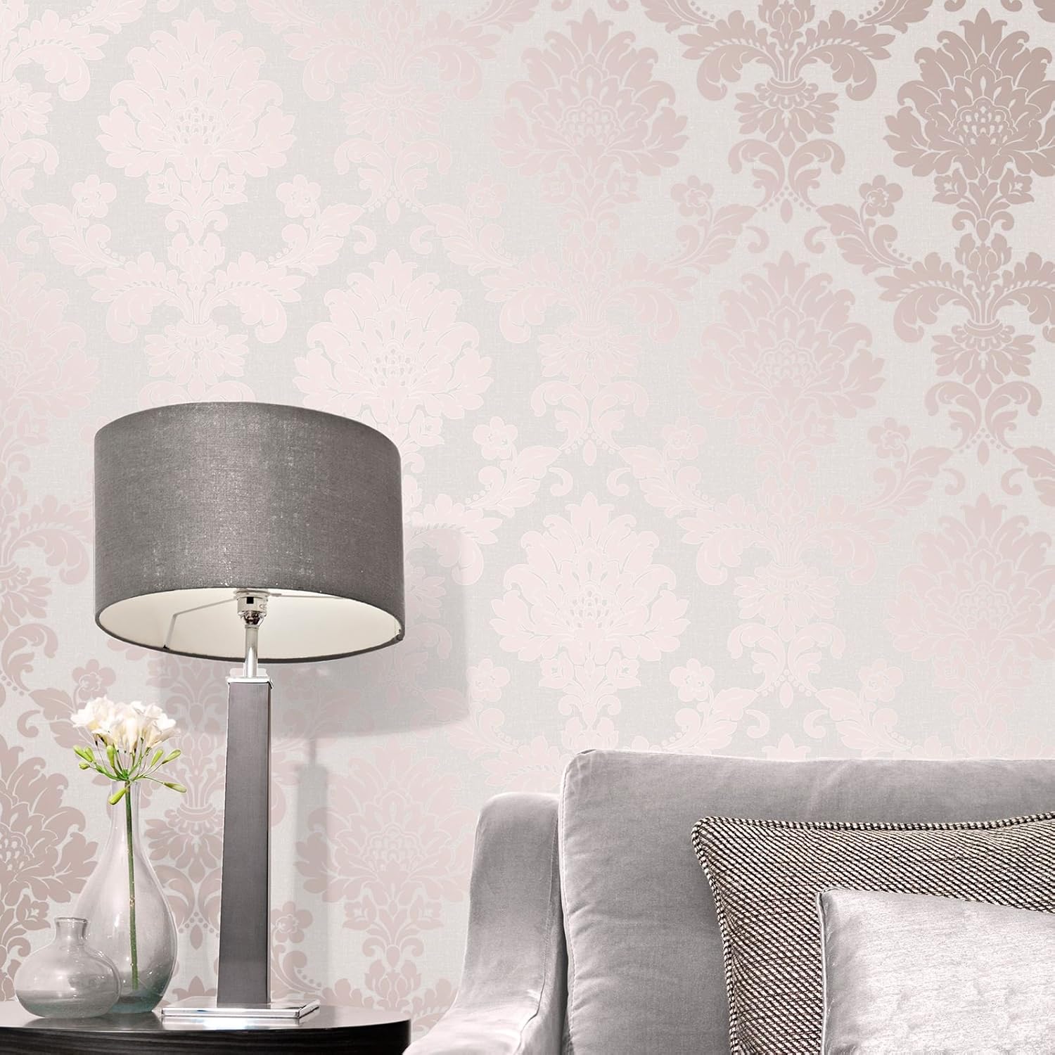 Fine Décor FD42204 Damask Quartz, Rose Gold, 0.4 x 20.9 cm - Image 5