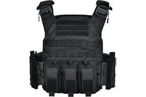 GFIRE Tactical Vest - Airsoft Lightweight Modular 3D Breathable Quick Release Vest, Adjustable Tactical Gear for Training