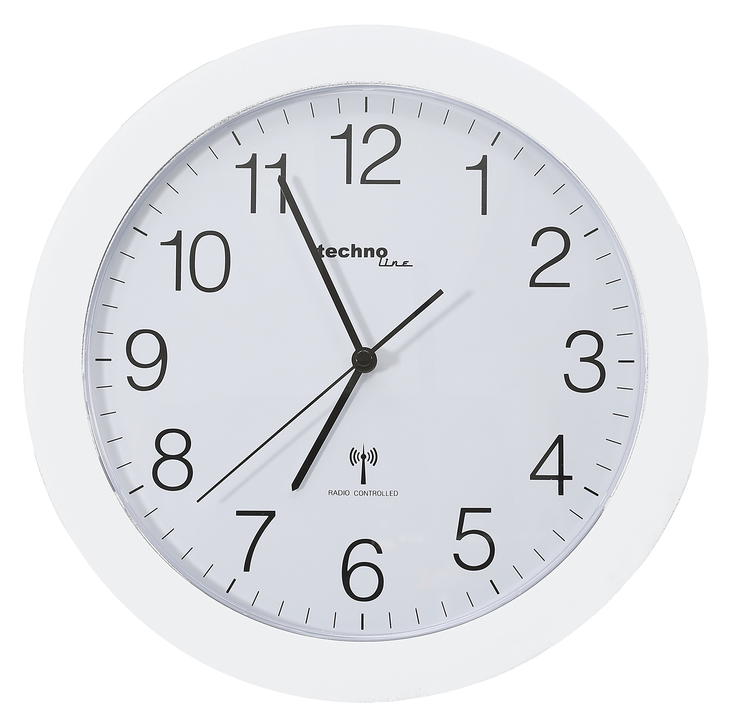 Technoline WT 8000 Radio-Controlled Wall Clock White (German version)