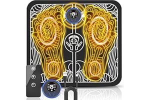 UQQU Health Expert Electronic Stimulator, EMS Foot Massager Mat Calves Massage Mat for Muscles Relaxation,with Remote Control