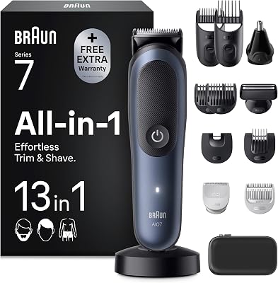 Tondeuse Electrique Homme, Tout-en-Un Series 7 AIO7565 13-en-1, Bleue