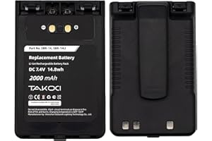 TAKOCI Replacement Battery for YAESU SBR-14Li VX-8R VX-8DR VX-8GR FT-3D FT-8DR FT-1DR FT-2DR SBR-14 2000mAh 7.4V