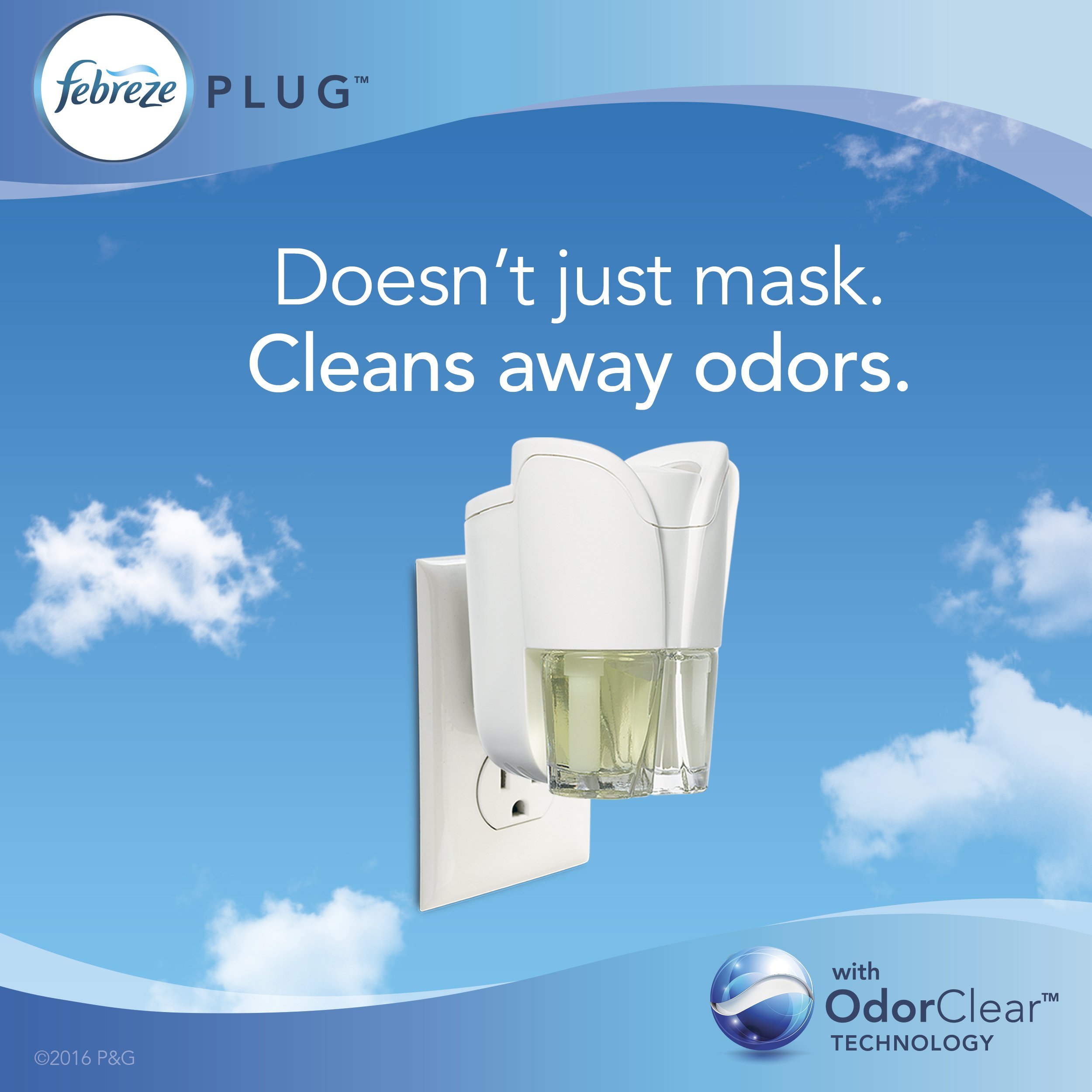 Febreze Plug in Air Freshener and Odor Eliminator, Scented Oil Refill