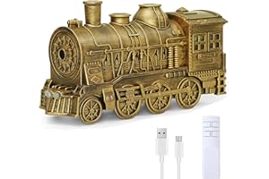 Train Diffuser, Train Diffusers for Essential Oils, Diffuser Cool Mist Humidifier for Office Bedroom (Bronze)