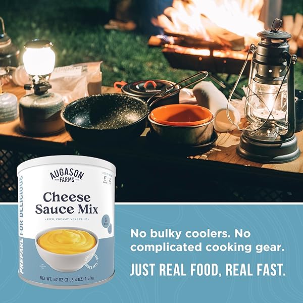 CHEESE SAUCE MIX CAN EMERGENCY FOOD SUPPLY, 87 SERVINGS, 10 YEAR SHELF LIFE – SHELF STABLE CHEDDAR CHEESE POWDER CANNED FOOD