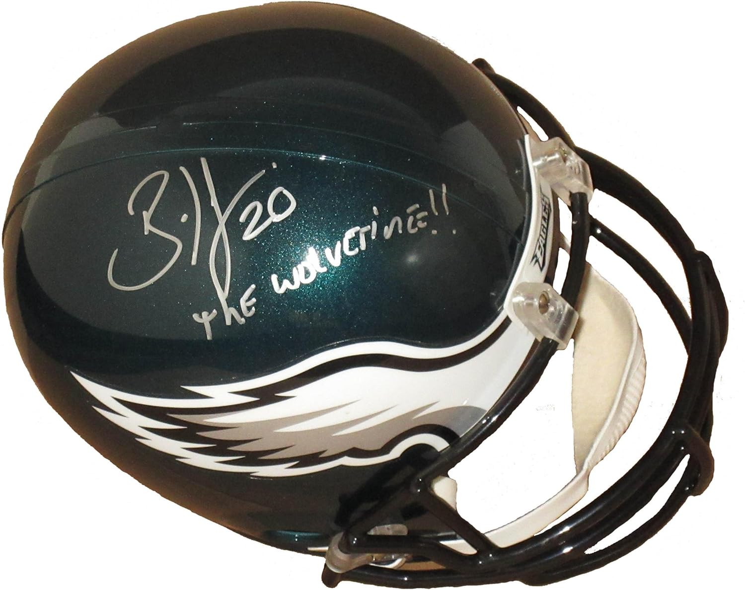 brian dawkins autographed helmet