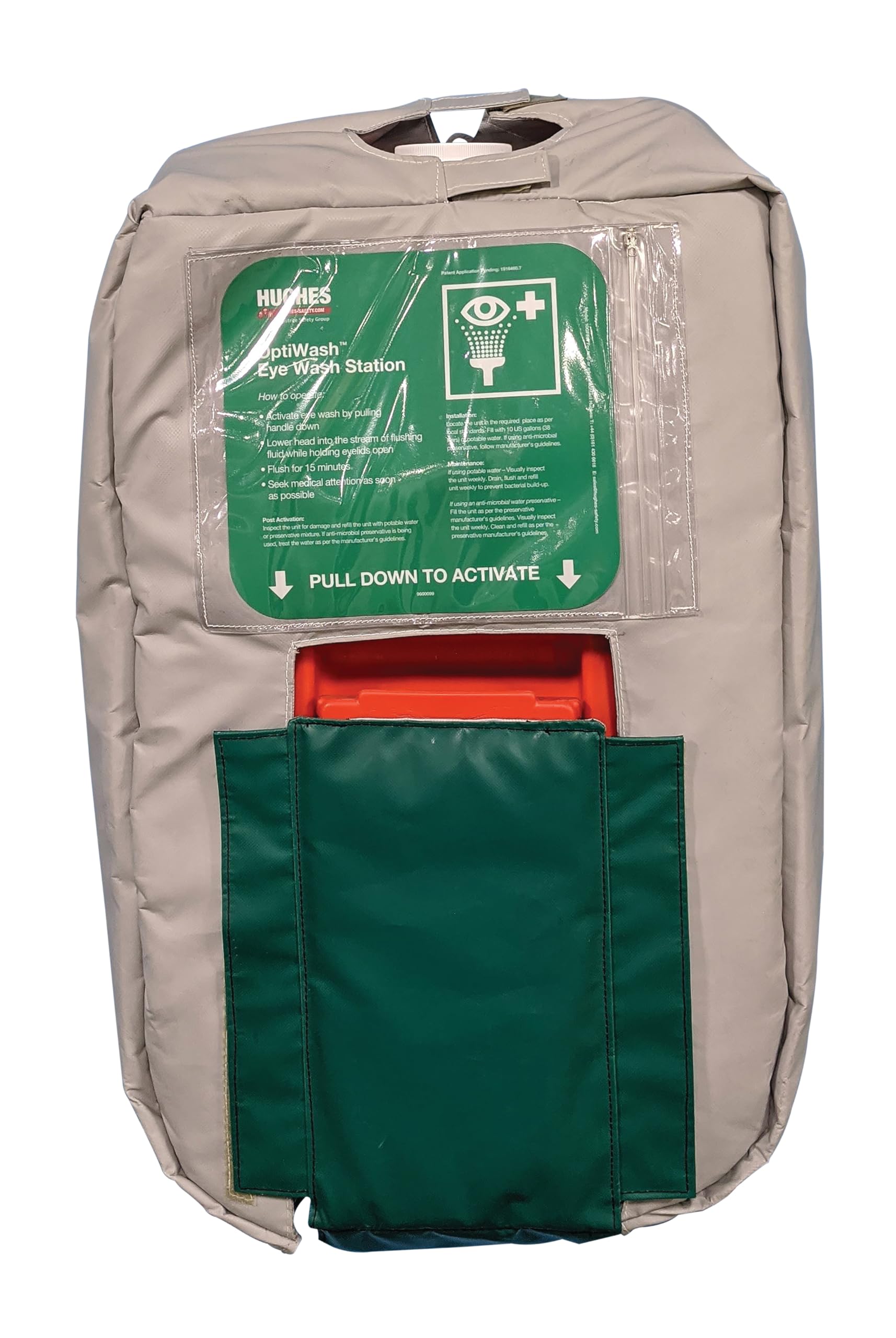 Hughes Frost and Heat Protection Insulated Jacket for 10GFEW 10 Gallon Gravity Fed Eyewash Station, 10GFEW-BLKT