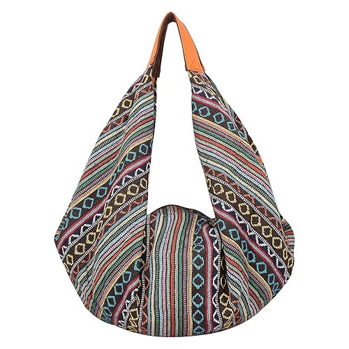 Anekaant Streak Canvas Hobo Bag