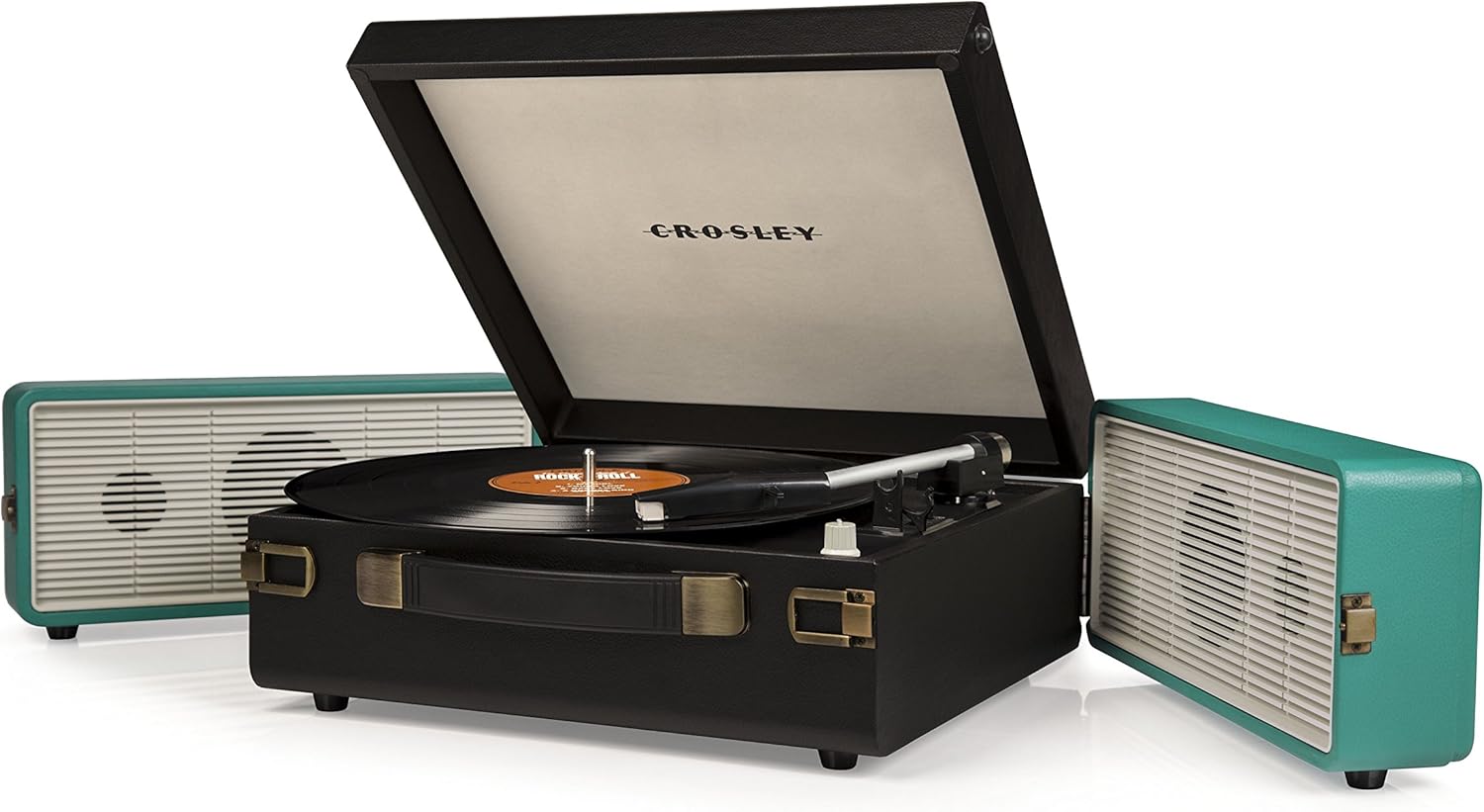 crosley player turntable with detachable speakers & bluetooth
