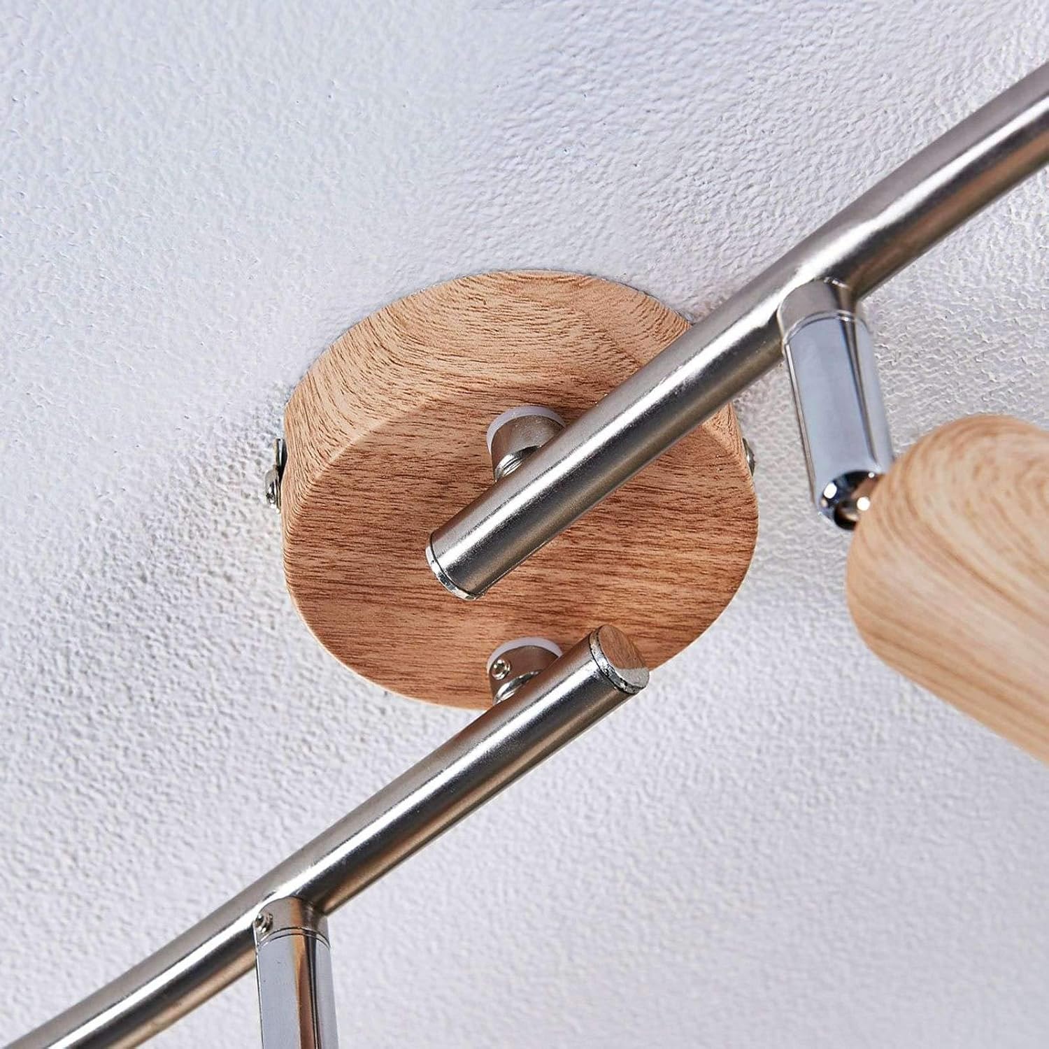 di Lindby spot Svenka Soggiorno /& Sala da pranzo 4 luci, E14, A+, lampadina inclusa plafoniera Faretto in Vetro ad es Country colore Ocra Lampada da incasso applique