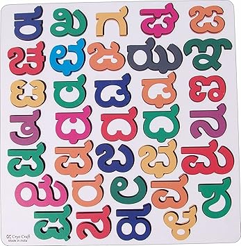 Cryo Craft Kannada Alphabet Consonant Puzzle Board