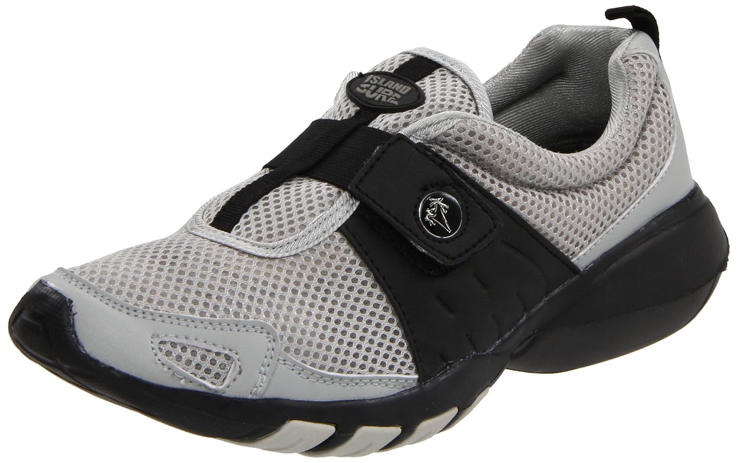 Island Surf Men's Splash Water Shoe, Grey/Black, 7.5 M