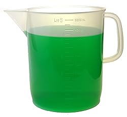 EISCO Measuring Jug, 5000mL (5 Liter) - Short Form