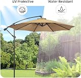 maxant Replacement Parasol Canopy 3m 8-Rib Fabric Cover Garden Umbrella view 8