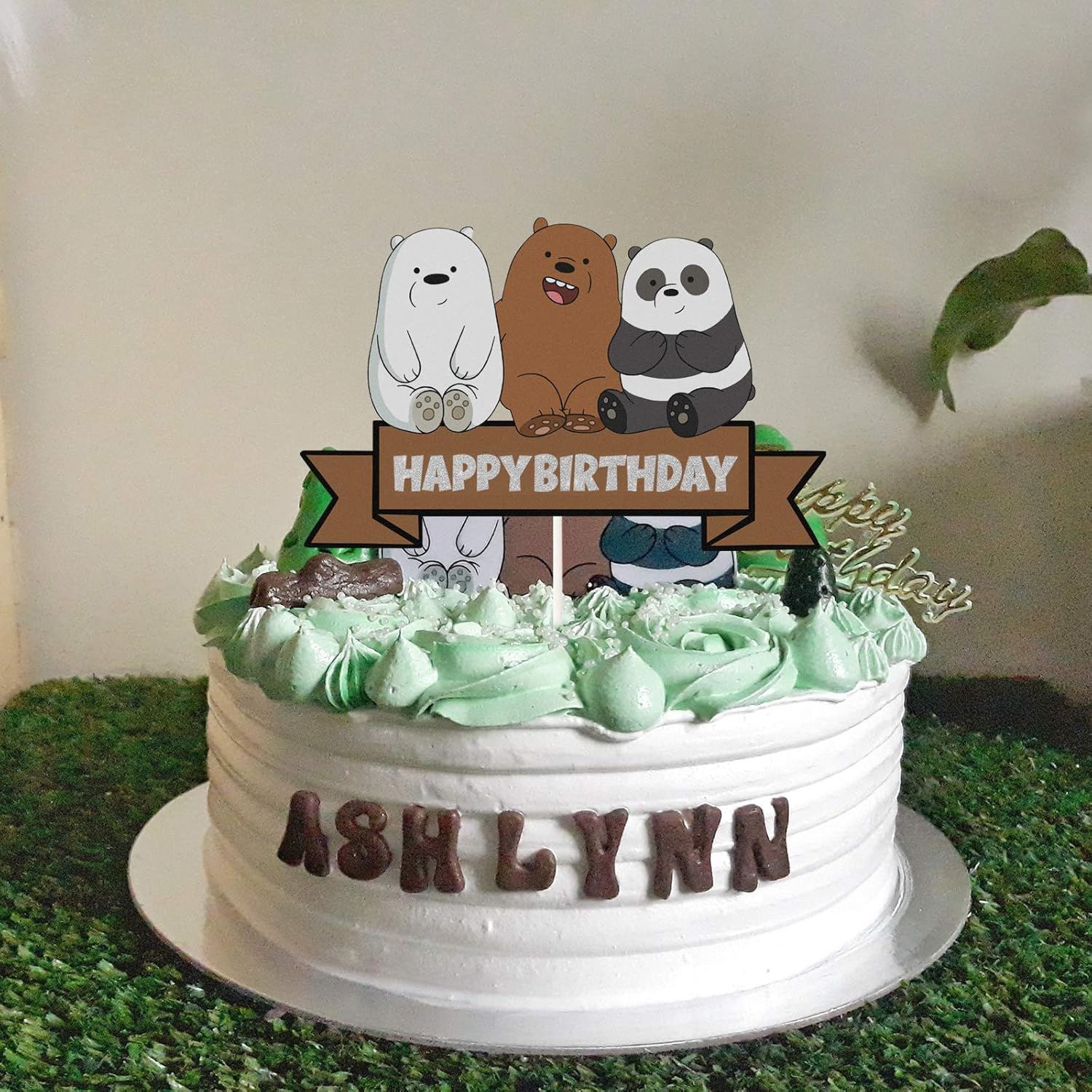 We Bare Bears Cake Topper We Bare Bears Theme Birthday Party Decoration Supplies Lynheva Glitter We Bare Bears Happy Birthday Cake Topper Kids Bday Favor Cake Toppers Cake Cupcake Toppers Ceyizsitesi Com